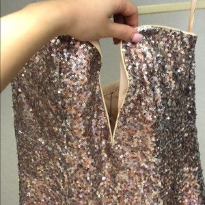 Pink sequin dress